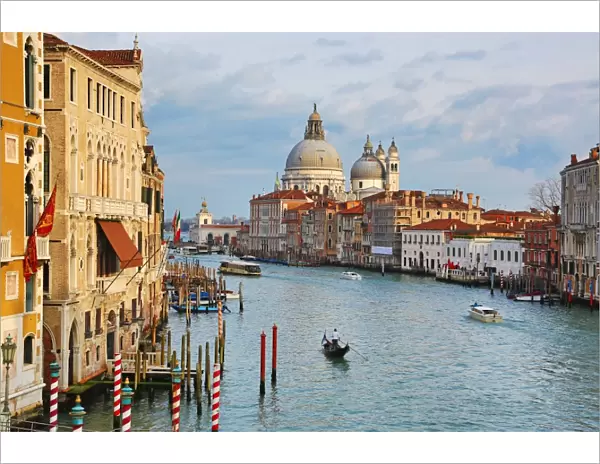 Santa Maria Della Salute and the Grand Canal in Venice, Italy