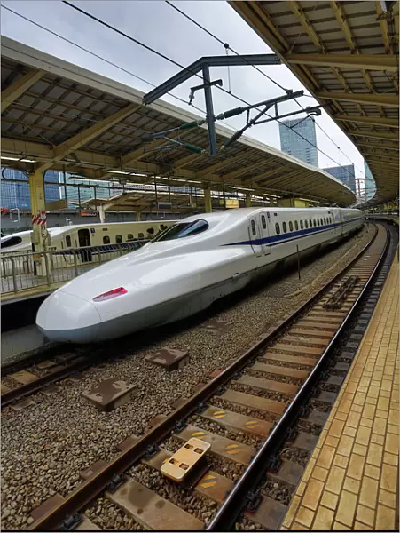Shinkansen Japanese Bullet train in Tokyo Railway Station, Tokyo, Japan