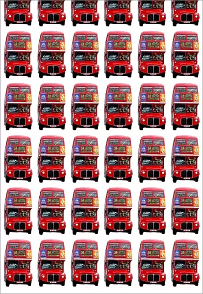 Red London Double-Decker Routemaster Bus