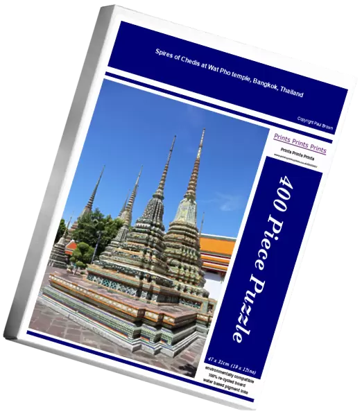 Spires of Chedis at Wat Pho temple, Bangkok, Thailand