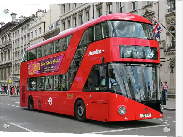New Routemaster Red London double-decker bus