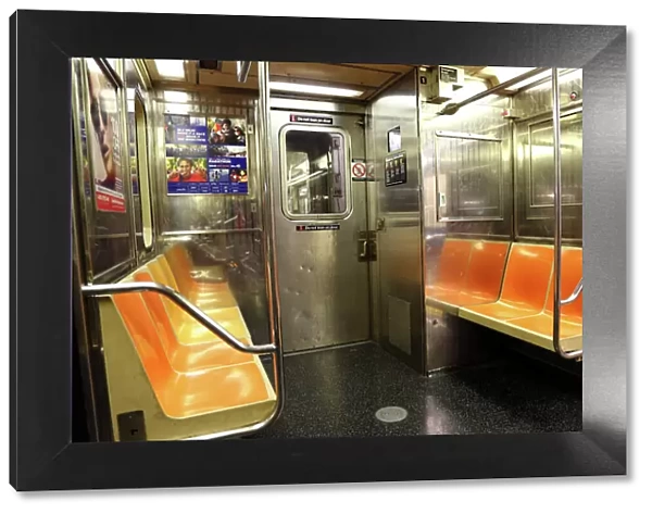 New York Subway train carriage, New York. America