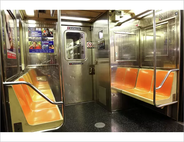 New York Subway train carriage, New York. America