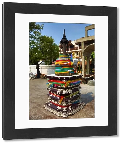 City Pillar Shrine at Wat Chedi Luang Temple in Chiang Mai, Thailand
