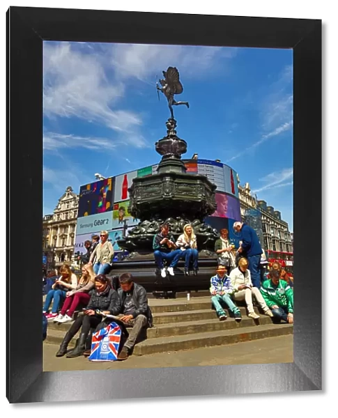 The Statue of Eros in Piccadilly Circus, London, England