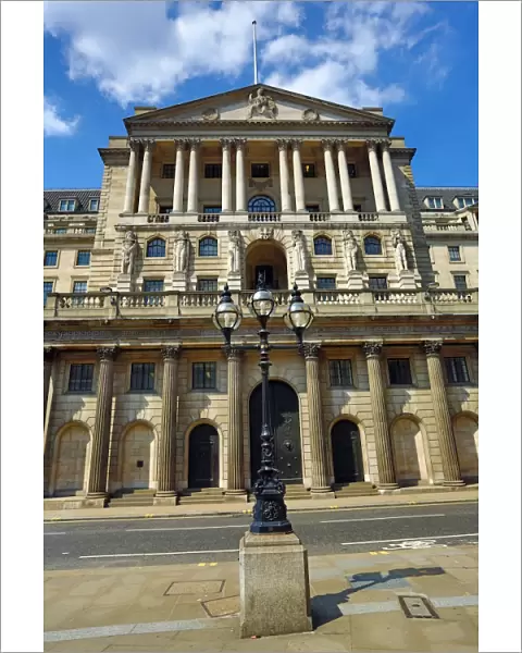 The Bank of England in the City, London, England