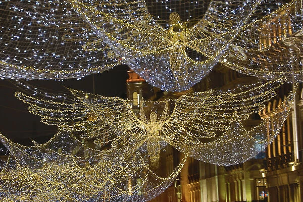 Angel Christmas lights switched on in Regent Street, London