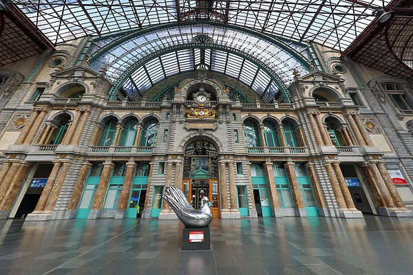 Antwerp Centraal railway station in Antwerp, Belgium