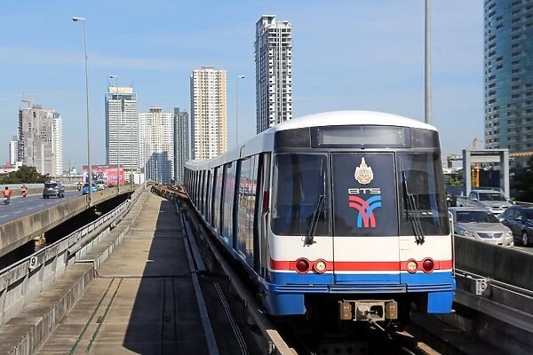 Bangkok metro BTS train, Bangkok, Thailand