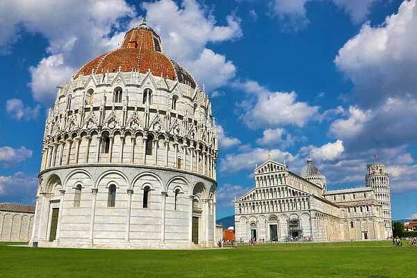 Baptistery of St John, Cathedral, Leaning Tower of Pisa, Italy
