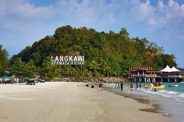 The beach in Pantai Cenang, Langkawi, Malaysia