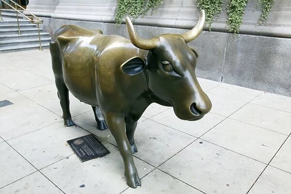 Bronze Cow Statue, Chicago, Illinois, America