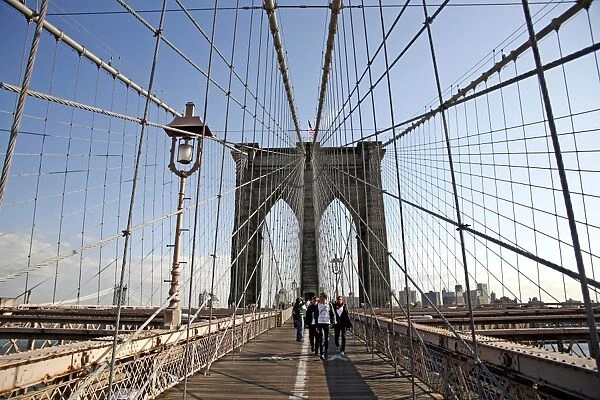 Brooklyn Bridge in New York, America, USA