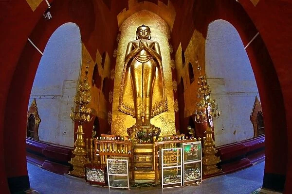 Buddha statue in Ananda Pagoda Temple, Bagan, Myanmar (Burma)
