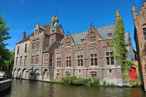 Buildings along the canals, Bruges, Belgium