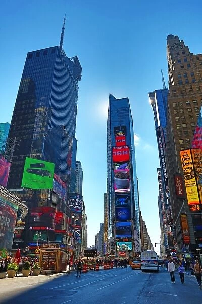 Buildings in Times Square, New York. America