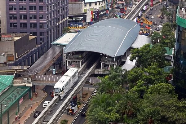 Bukit Bintang monorail station in Kuala Lumpur, Malaysia