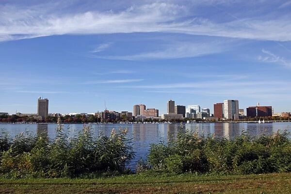 Cambridge skyline and Charles River, Boston, Massachusetts