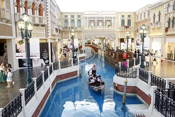 Canal in Venetian Hotel and Casino, Macau