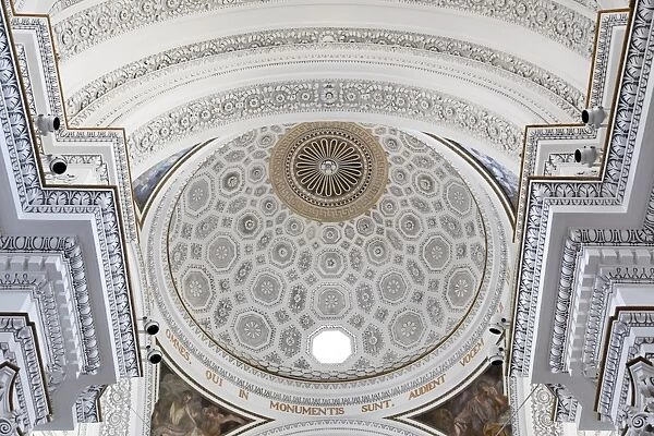 Ceiling of a church in Erice, Sicily, Italy