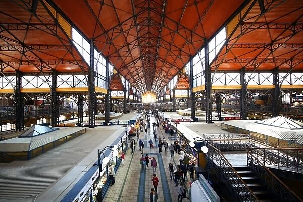 The Central Market Hall in Budapest, Hungary