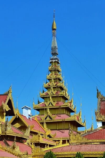 The Centre of the Universe in the Royal Mandalay Palace, Mandalay, Myanmar (Burma)