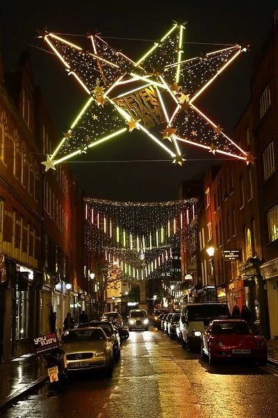 Christmas Lights and decorations in Seven Dials, London