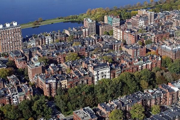 City skyline of Boston, Massachusetts, America