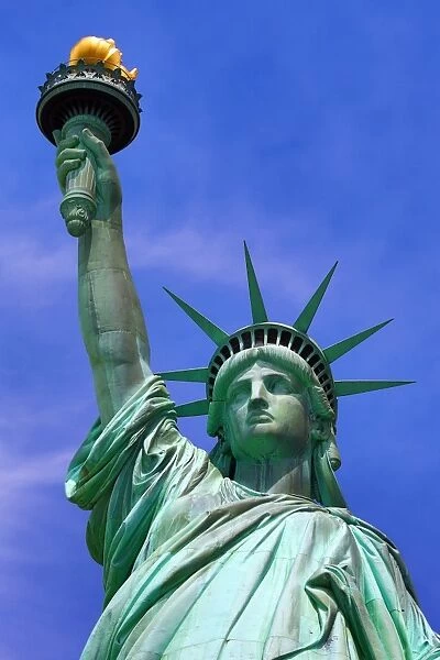 Close up of the Statue of Liberty, New York City, New York, USA