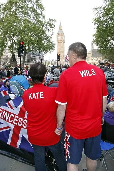 Crowds at the Royal Wedding of Prince William and Kate Middleton, London, England