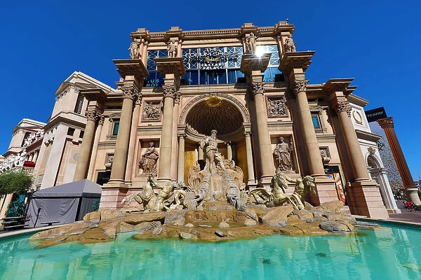 Facsimile of the Trevi Fountain at Caesars Palace, Las Vegas, Nevada, America