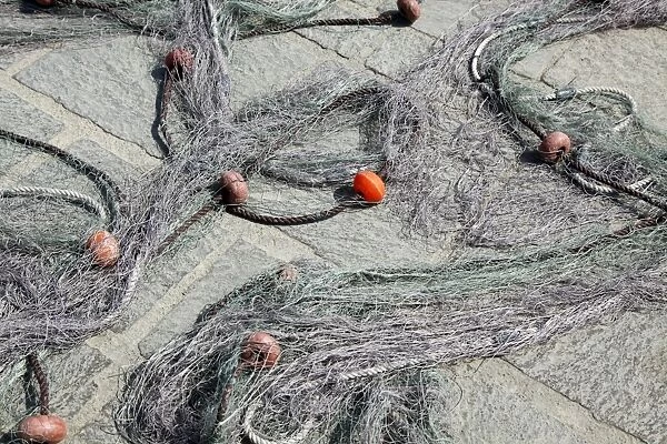 Fishing nets in Marsaxlokk, Malta