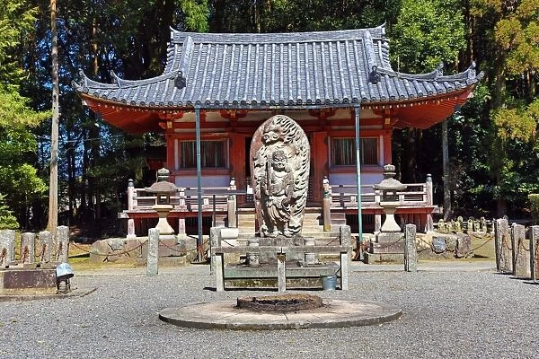 Fudo Hall at Daigoji Buddhist Temple in Kyoto, Japan