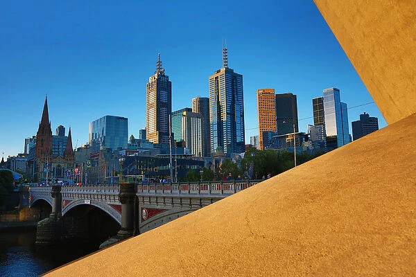 General view of the city skyline, Melbourne, Victoria, Australia