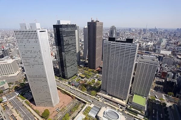 General view of the Tokyo city skyline from Shinjuku, Tokyo, Japan