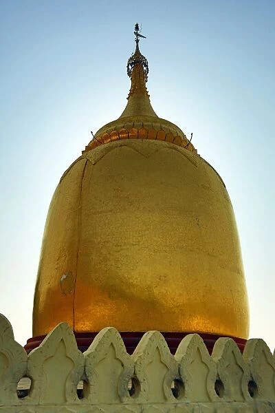 Gold Bupaya Pagoda in Old Bagan, Bagan, Myanmar (Burma)