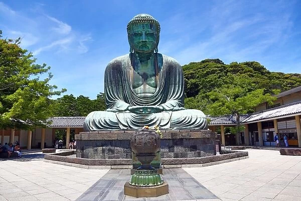 The Great Buddha of Kamakura, a statue of Amida Buddha, known as Daibutsu at the