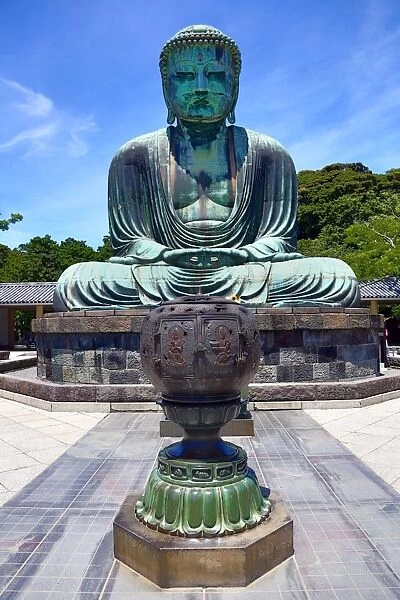 The Great Buddha of Kamakura, a statue of Amida Buddha, known as Daibutsu at the