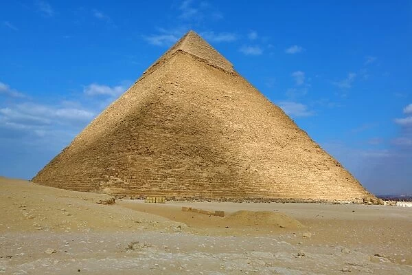 The Great Pyramid of Khufu (or Cheops) on the Giza Plateau, Cairo, Egypt