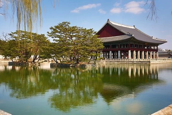 Gyeonghoeru Pavilion at Gyeongbokgung Palace in Seoul, Korea