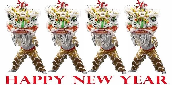 Happy Chinese New Year, Lion Dance souvenir