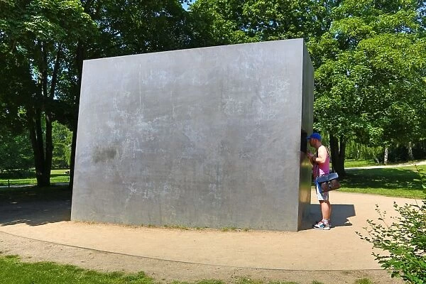 Homosexuality Memorial to Homosexuals Persecuted Under Nazism in the Tiergarten in Berlin, Germany