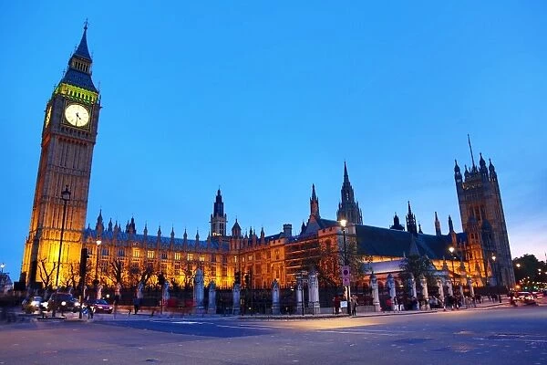 Houses of Parliament and Big Ben at Sunset in London