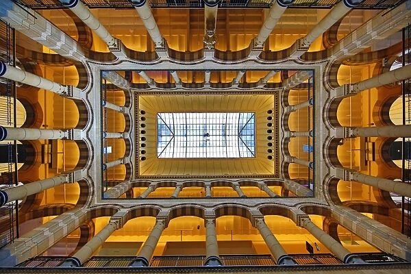 Interior of the Magna Plaza shopping centre and mall in Amsterdam, Holland