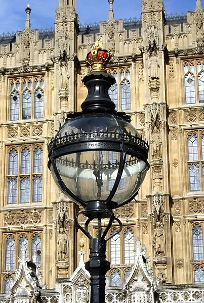 Iron Lamppost at the Houses of Parliament, London