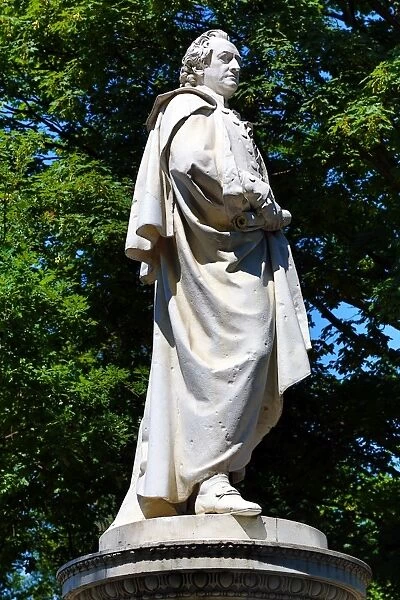 Johann Wolfgang von Goethe Statue in the Tiergarten in Berlin, Germany