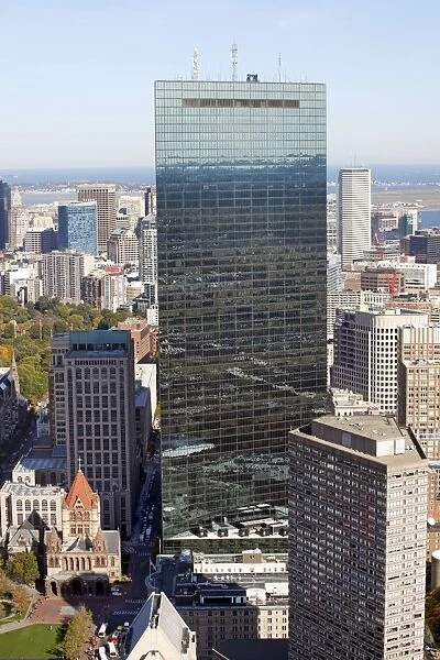 John Hancock building and city skyline, Boston, Massachusetts