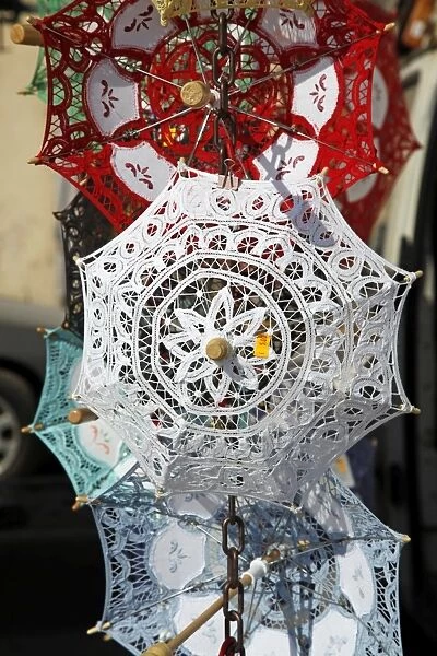 Lace souvenirs in Marsaxlokk, Malta