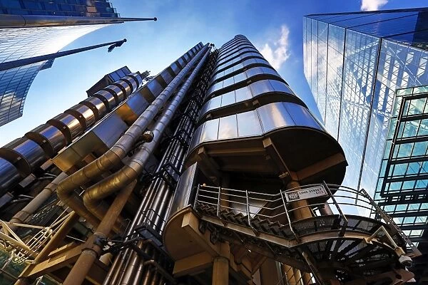 Lloyds of London and the Leadenhall Building aka the Chessegrater, London, England