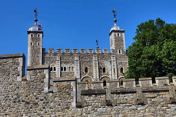 london, england, tower, of, fortified, wall, keep